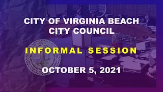 City Council Informal - 10/05/2021