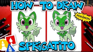 How To Draw Sprigatito Pokemon