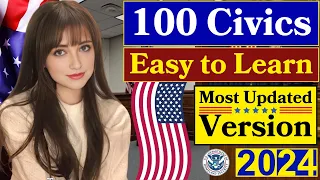 2024 (Full Answers) USCIS Official 100 Civics Questions & Answers for US Citizenship Interview 2023