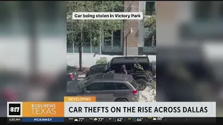 Dallas car theft caught on camera