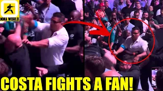 Paulo Costa brawls with a RANDOM GUY at UFC 294