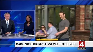 Mark Zuckerberg's first visit to Detroit