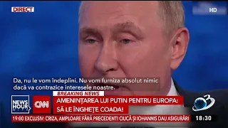 Amenințarea lui Vladimir Putin pentru Europa: O să le înghețe coada