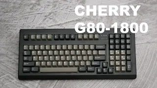 Cherry G80-1800 with Hyperglide MX Black switch typing sound