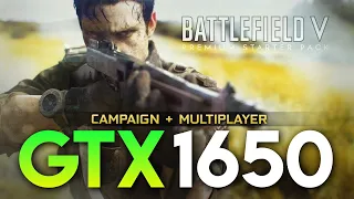 Battlefield V | SP & MP | GTX 1650 + I5 10400f | 1080p Maximum Graphics Test