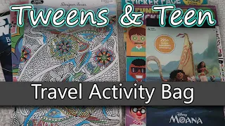 Tween & Teen Travel Activity Bag l On the Go Activity Bag for Older Kids