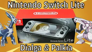 Nintendo Switch Lite Dialga & Palkia Edition Unboxing + 3-in-1 Accessories ASMR