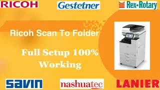 ricoh how to connect scan to folder in windows 10 ?