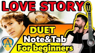 Guitar lesson : Love Story ( Duet )?  Francis Lai - Andy Williams | Note and Tabs
