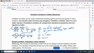 Classifying reactions as redox or not