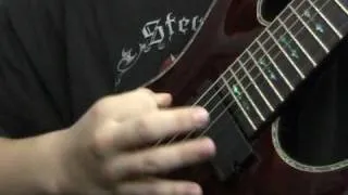 Meshuggah Bleed first 2 picking patterns played fast and slow