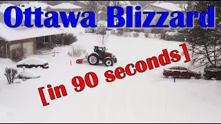 Ottawa Blizzard in 90 Seconds!  January 17, 2022
