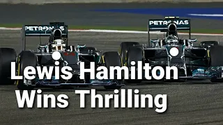 Lewis Hamilton Wins Thrilling Bahrain GP 2014 || Rosberg Battle