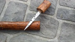 Crafting a walking stick with a hidden knife