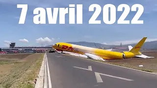 Un avion DHL se casse en deux à l’atterrissage