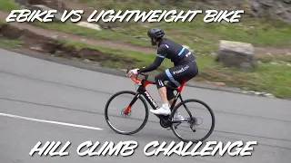Ebike v Lightweight bike - Hill climb challenge