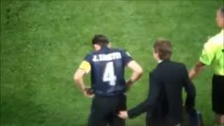 Javier Zanetti. LA LEGGENDA. L'ingresso nell'ultima partita a San Siro. Cavalcata