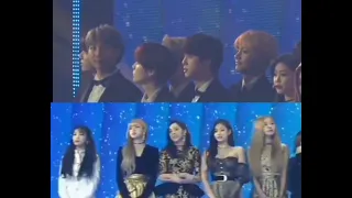 Bts reaction to blackpink on screen at gda 2019