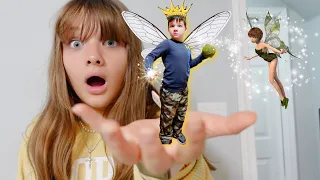 AUBREY is Trapped in the Fairy World! CALEB Becomes KING of the ELF FAIRIES in Our HOUSE!