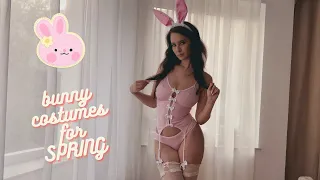 TRANSPARENT Bunny Costumes | Try on haul | 4K
