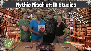 Mythic Mischief Board Game Playthrough with Becca Scott and Friends