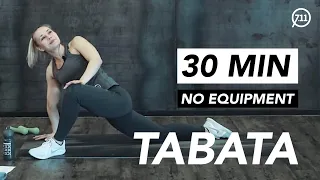 HOME WORKOUT // 30 MIN TABATA // REBEKKA