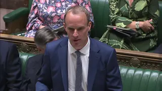 LIVE: British Deputy Prime Minister Dominic Raab takes questions in parliament