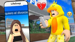 MELINA me PIDE EL DIVORCIO en ROBLOX SNAPCHAT!! Life Together