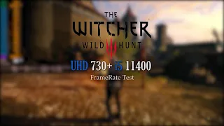 Witcher 3 Gameplay on UHD 730 - i5 11400- 16GB RAM (1080p,900p,720p FrameRate Test)