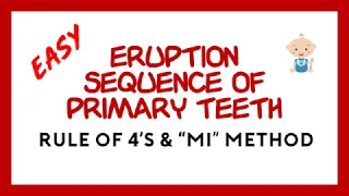 Tooth Eruption Sequence for Primary Teeth