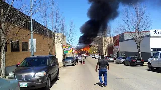 Fire at Christies Brandon MB #3