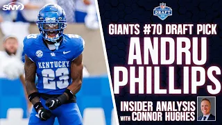 Giants select Kentucky CB Andru Phillips in NFL Draft, how can he help the secondary? | SNY