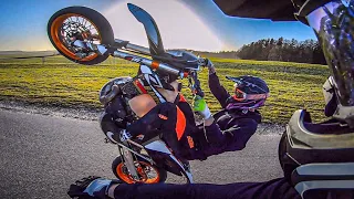 Supermoto Rideout |  KTM EXC 300 Wheelies | Snocco