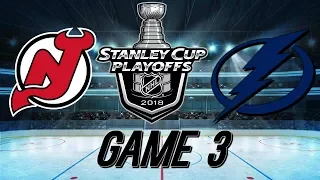 TAMPA BAY LIGHTNING VS NEW JERSEY DEVILS - GAME 3 - NOT A HIGHLIGHT VIDEO - NO NHL CLIPS HERE