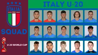 ITALY U-20 Official Squad FIFA U-20 World Cup 2023 | FootWorld