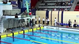 Чемпионат России по плаванию в ластах 2014.  50 метров плавание в ластах (женщины, мужчины)