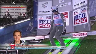 Kamil Stoch !! Cudowny skok w pierwszej serii konkursu w Bischofschofen !!