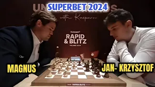 SUPERBET 2024 | Magnus Carlsen (2828) vs. Jan- Krzysztof Duda (2748) | ROUND 3