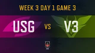 USG vs V3｜LJL 2019 Spring Split Week 3 Day 1 Game 3