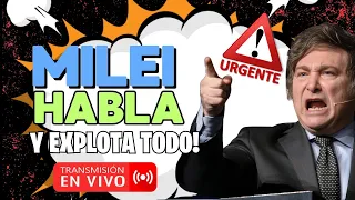 🔴IMPERDIBLE! MILEI HABLA EN VIVO DE TODO!! - RENUNCIA A SU JUBILACION