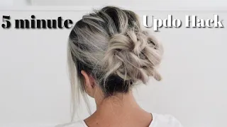5 MINUTE UPDO HACK // easy and can be worn both casual or fancy