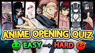 ANIME OPENING QUIZ  (VERY EASY ➜ VERY HARD) - 🔥50 BANGER ANIME OPs🔥