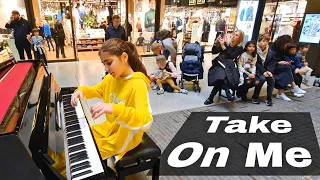 The BEST Street Piano: Amazing Aha Take On Me Cover