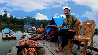 Bagjhoda Is Land Camping in Mid Point of Water With Boat !!  Camping in Pond