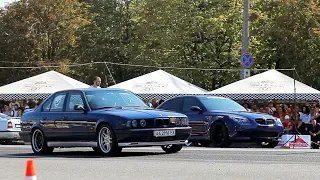 Dragracing: BMW E34 Turbo vs BMW M5 E60