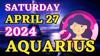 Aquarius ♒ 🤩𝐘𝐨𝐮 𝐖𝐢𝐥𝐥 𝐁𝐞 𝐒𝐨 𝐇𝐚𝐩𝐩𝐲 𝐓𝐨 𝐇𝐞𝐚𝐫 𝐓𝐡𝐢𝐬💫 Horoscope For Today April 27, 2024 | Tarot