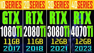 GTX 1080Ti vs RTX 2080Ti vs RTX 3080Ti vs RTX 4070Ti || PC GAMES TEST ||