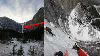 Novice Underestimates This Monster Ice Climb (Hydrophobia)