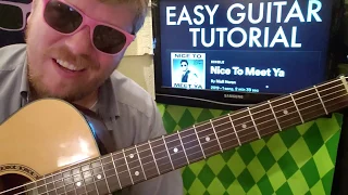 Niall Horan - Nice To Meet Ya // guitar lesson beginner tutorial easy chords strumming beginner