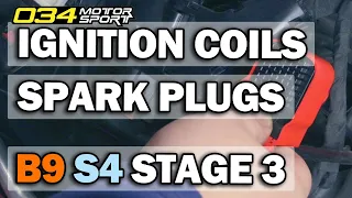 034 Motorsport Ignition Coils & NGK Spark Plugs - Audi B9 S4 - EA839 Engines